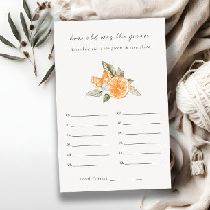 Papier Orange Boho Quel Âge Est Groom Fête des mariées Je
