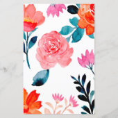 Papier Orange fleurs Baby shower Mot de recherche Jeu (Dos)