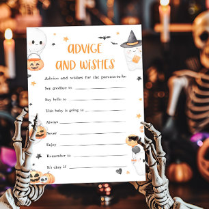 Papier Orange Halloween Little Boo Conseil et des voeux j