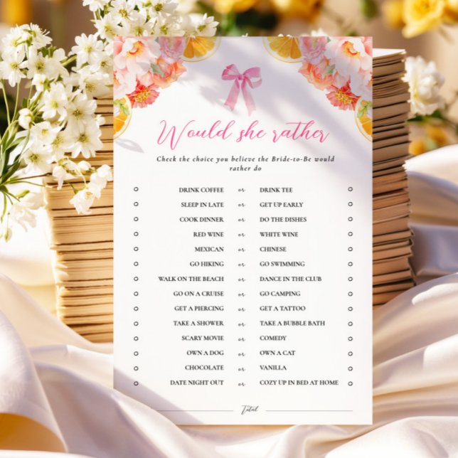 Papier Orange Voudrait-Elle Plutôt Fête des mariées Jeu (Créateur téléchargé)