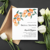 Papier Oranges budget nuptiale invitation à la douche