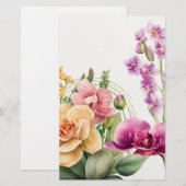 Papier Orchidée Blast Plat (Devant / Derrière)