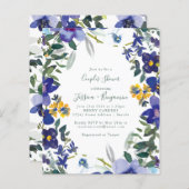 Papier Orchidée violette budget Frame Floral Couples Douc (Devant / Derrière)