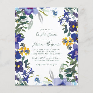 Papier Orchidée violette budget Frame Floral Couples Douc