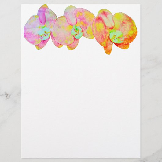 Papier Orchidées des Caraïbes (Devant)