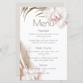 Papier Orchidées romantiques et herbe de Pampas (Devant / Derrière)