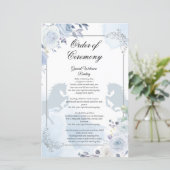 Papier Ordre de cérémonie de baptême d'argent mexicain (Debout devant)