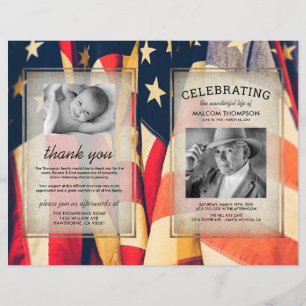 Papier Ordre patriotique de service Photo Memorial Progra