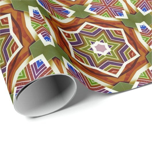 Papier Origami Effect in Groene en Donkere Aarde T (Rol Hoek)