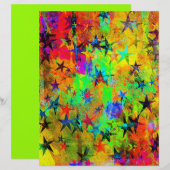 Papier origami étoiles colorées (Devant / Derrière)
