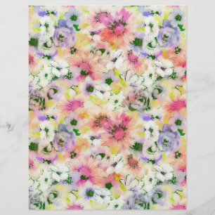 Papier origami floral pastel