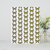 Papier origami motif papillons (Debout devant)