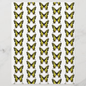 Papier origami motif papillons (Dos)