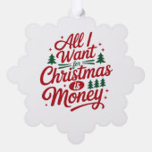 Papier Ornament Kaart-Funny Xmas Quote (Achterkant)