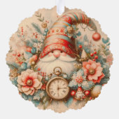 Papier Ornament Kaart Gnome (Achterkant)