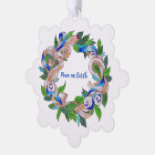 Papier Ornament Kaart krans (Links)