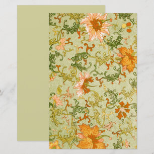 Papier Ornement Chinois Vintage Fleurs Jones