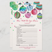 Papier Ornements À Quel Point Connaissez-Vous Le Jeu De M (Devant / Derrière)