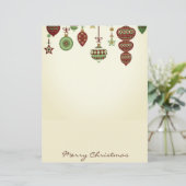 Papier Ornements Vintage Joyeux Noël (Debout devant)