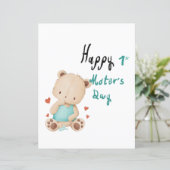 Papier Osito bebé felicita el 1 día de la madre (Debout devant)