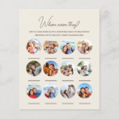 Papier Où Étaient-Ils 12 Photo Mariage Jeu Fiançailles (Devant)