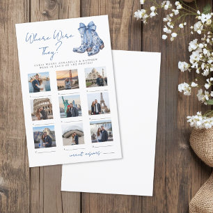 Papier Où étaient-ils Jeu de Baby Shower Rustique