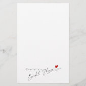 Papier Où étions-nous Simple script nuptiale jeu de douch (Dos)