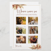 Papier Où Nous Étions Jeu Automne Pampas Grass Couple Pho (Devant / Derrière)