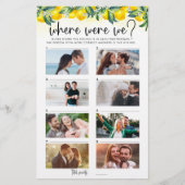 Papier Où Nous Sommes Joués Citron Citrus 8 Photos En Cou (Devant)