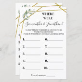 Papier Où sont les couples qui prennent une douche biling (Devant / Derrière)