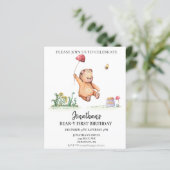 Papier Ours 1er Premier Anniversaire Aquarelle Ours Migno (Debout devant)