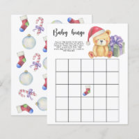 Ours d'hiver - Jeu de bingo pour Baby shower