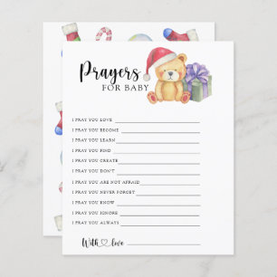 Papier Ours d'hiver - Jeu de fête   prières pour bébé