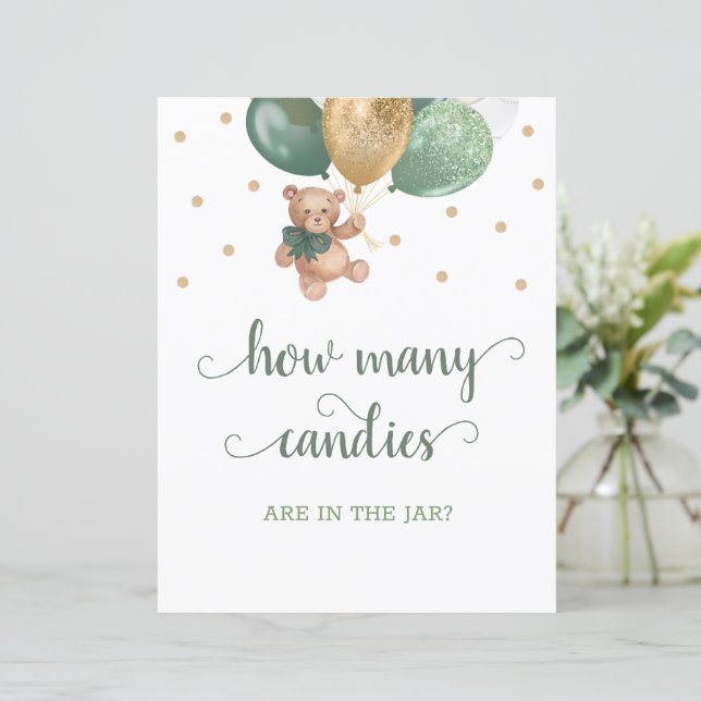 Papier Ours En Conflit Combien De Candies Dans Le Panneau (Debout devant)