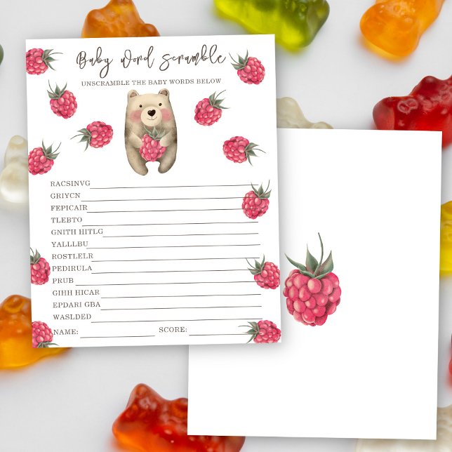 Papier Ours - Mélange de mots pour bébé (Créateur téléchargé)