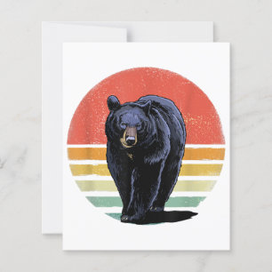 Papier Ours noir Vintage