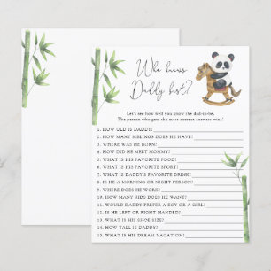 Papier Ours Panda Qui connaît le mieux Papa