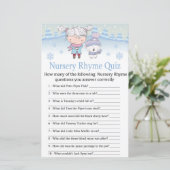 Papier ours polaire Nursery Rhyme Quiz jeu de baby shower (Debout devant)