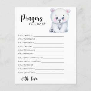 Papier Ours polaire - Prières pour bébé