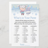 Papier ours polaire Qu'y a-t-il dans votre jeu de sacs à (Devant / Derrière)