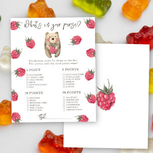 Papier Ours - Qu'y a-t-il dans ton sac baby shower