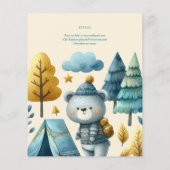 Papier Ourson Wild One 1er Anniversaire (ou ÂGE ÉDITÉ) Sa (Dos)