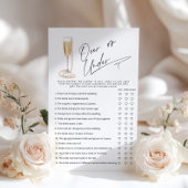 Papier Over or Under Pearls et Prosecco jeu de mariée