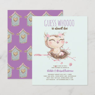 Papier Owl Baby Merci Cadeau Tags Faveurs Garçon Girl