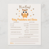Papier Owl Baby Shower Boy (Devant)