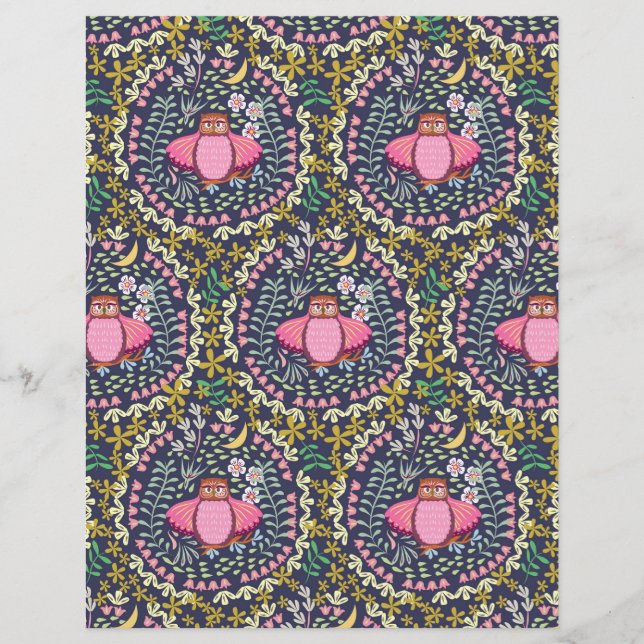 Papier Owl Navy (Devant)