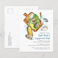 Oyster Roast Fiançailles Seafood Party Invitation