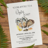 Papier Oyster Roast Invitation Aquarelle Budget de cuisin