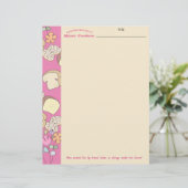 Papier Pain cannelle rouler recette personnalisée en-tête (Debout devant)