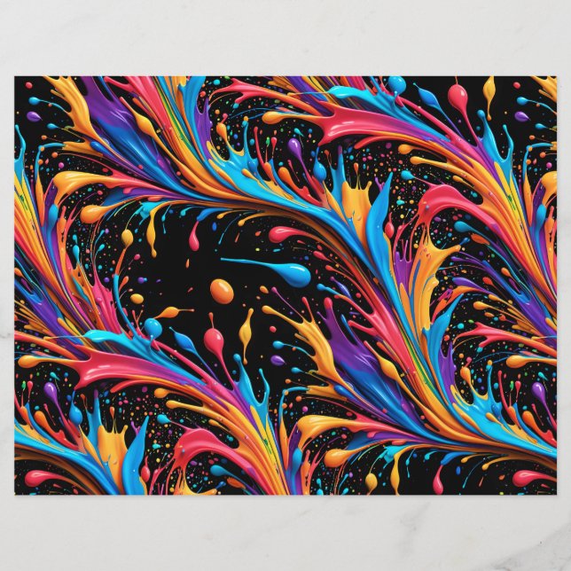 Papier Paint Sauvage Vibrant (Devant)